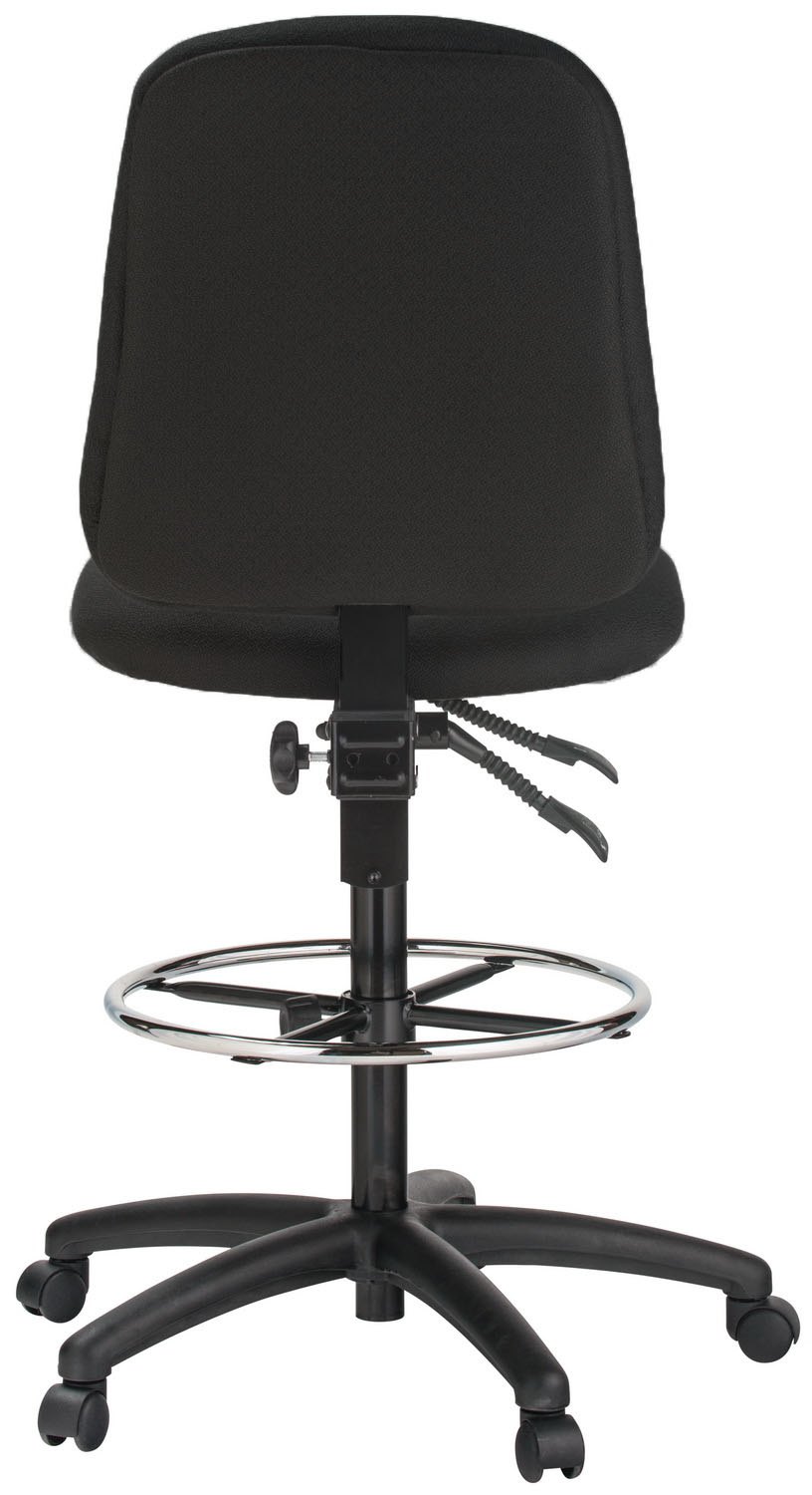 Harwick 100KE drafting chair, black — view 3