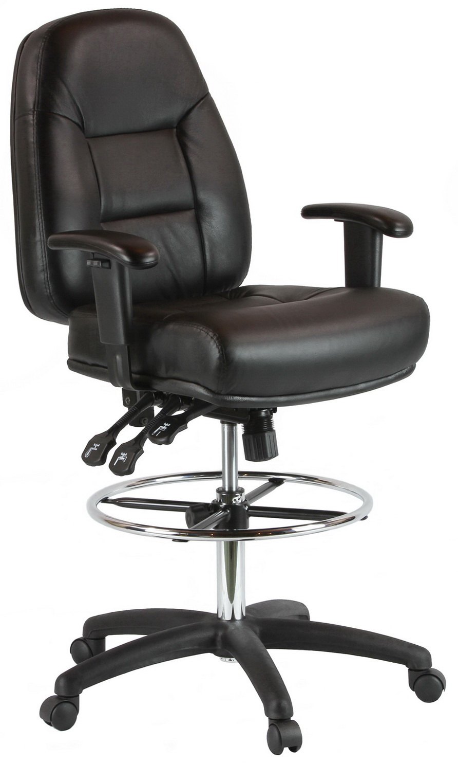 Harwick 100KL premium leather drafting chair