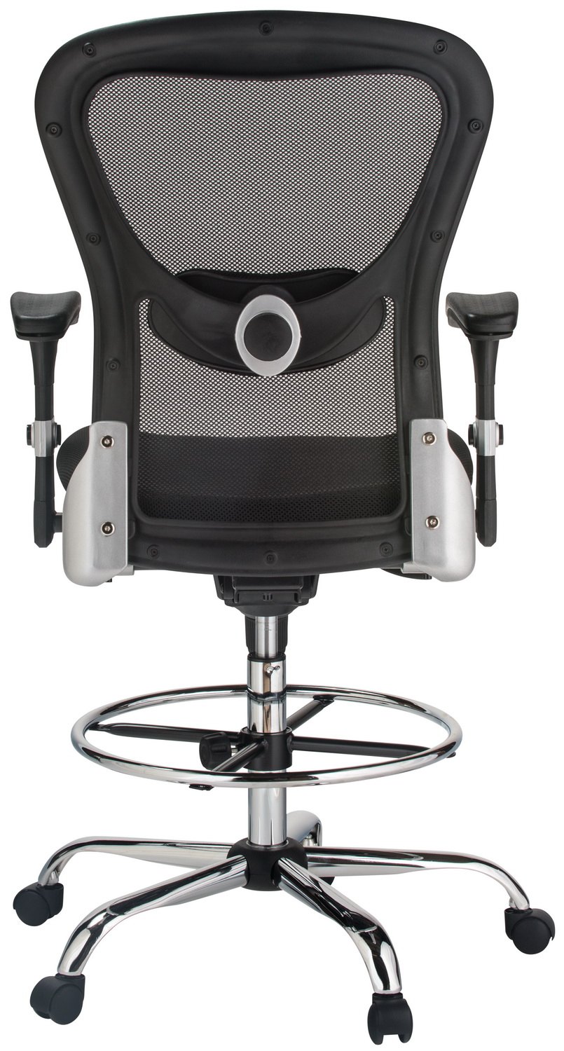 Harwick 3052D deluxe mesh drafting stool — view 4