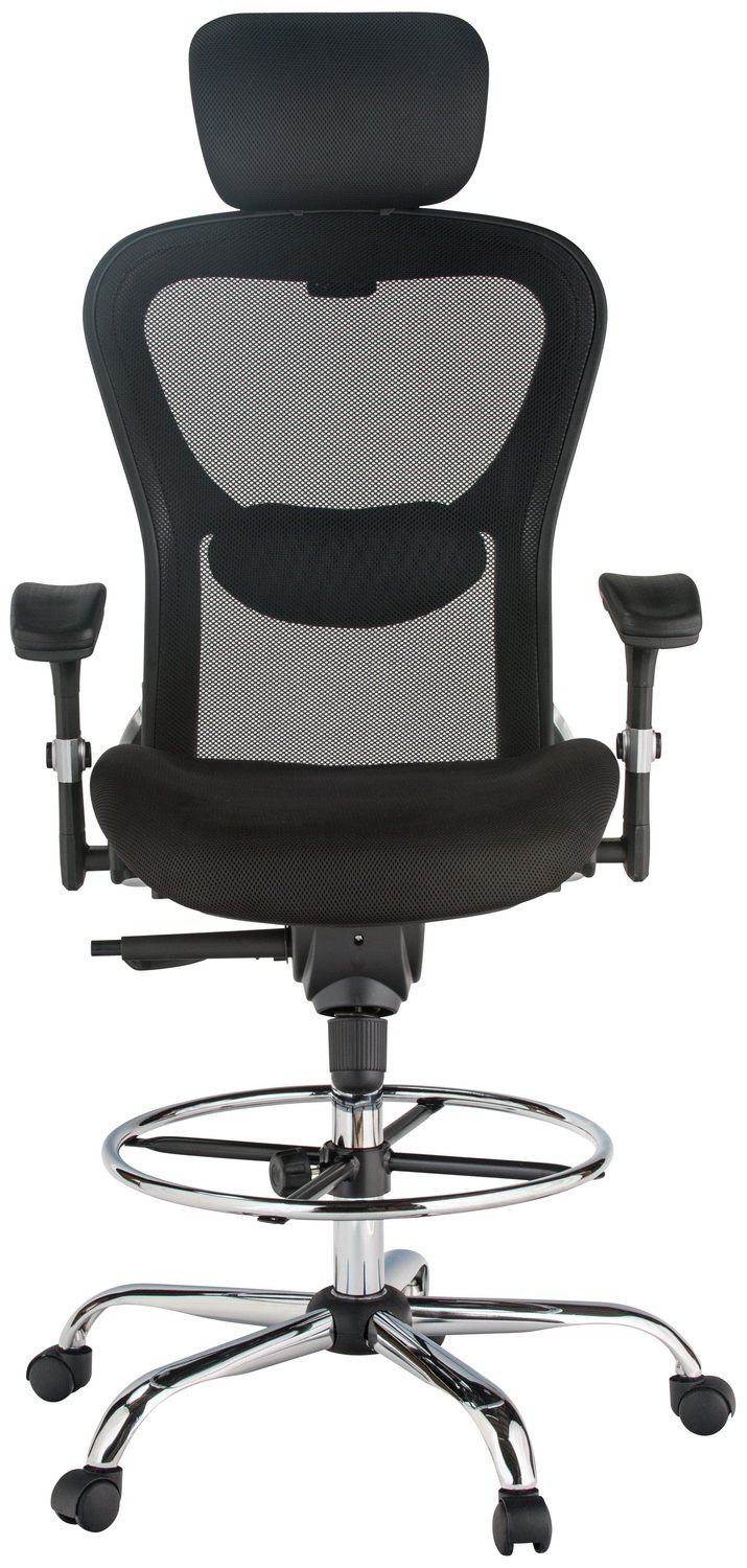 Harwick 3052D deluxe mesh drafting stool — view 6