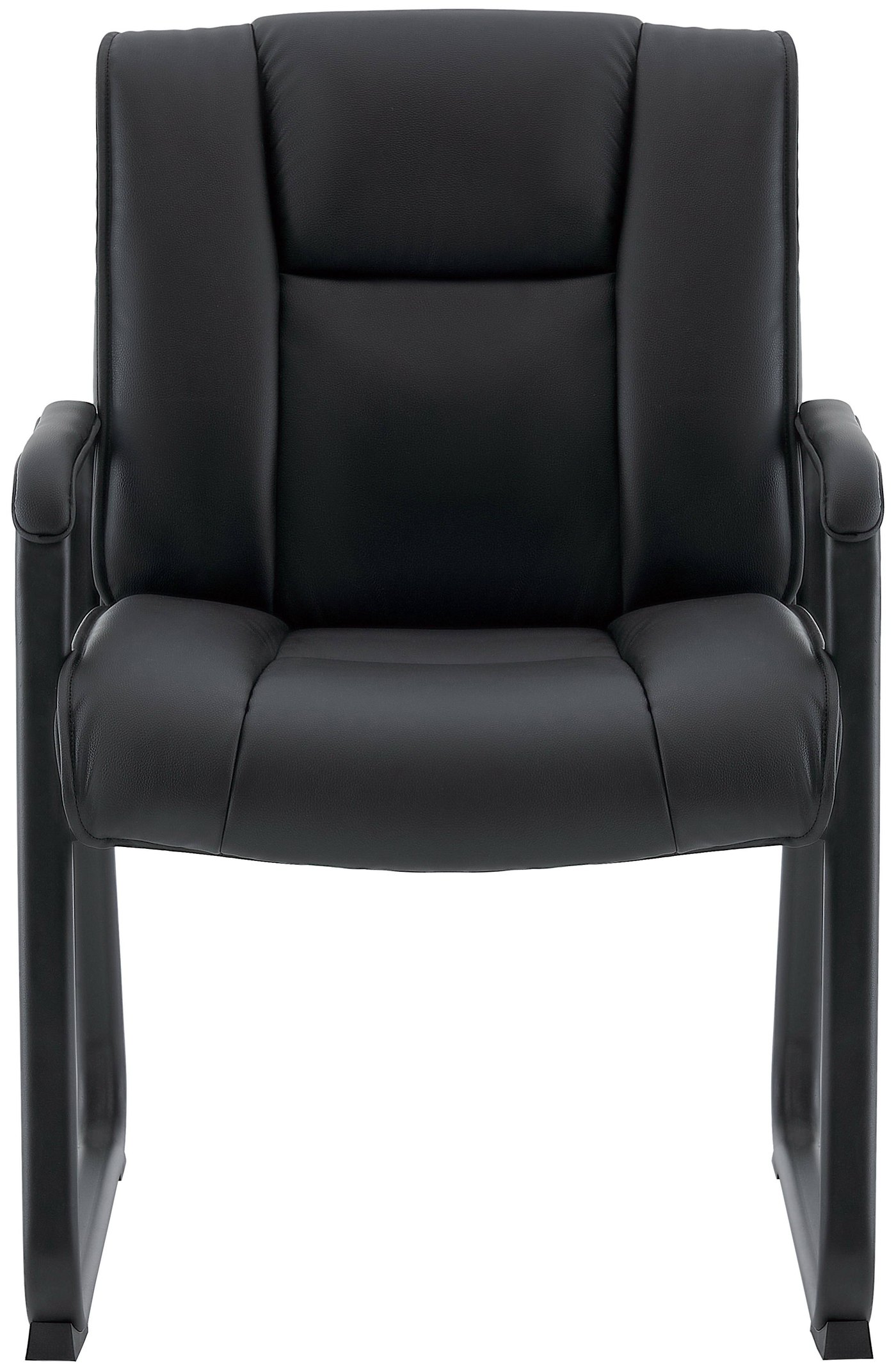 Harwick 960L leather waiting room chair with sled base