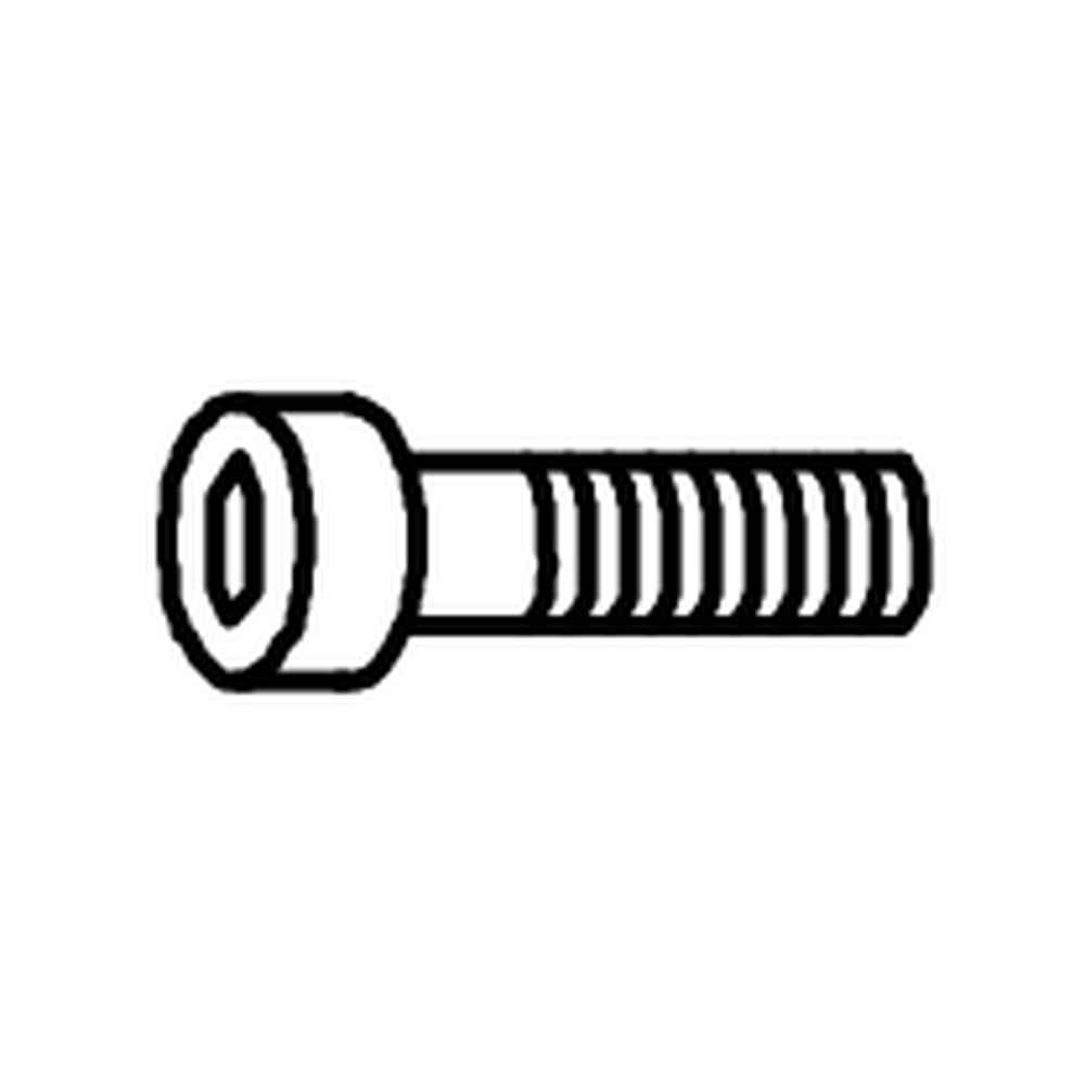 Assembly bolt from the chair hardware kit, technical line drawing